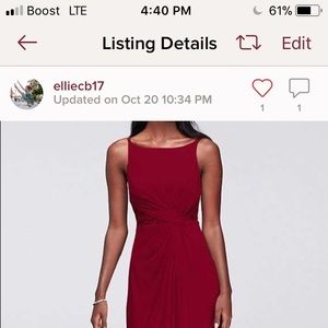 David’s bridal dress for Katy